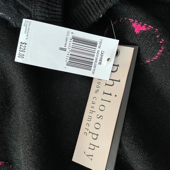 Philosophy nwt cashmere heart print sweater - Picture 8 of 9